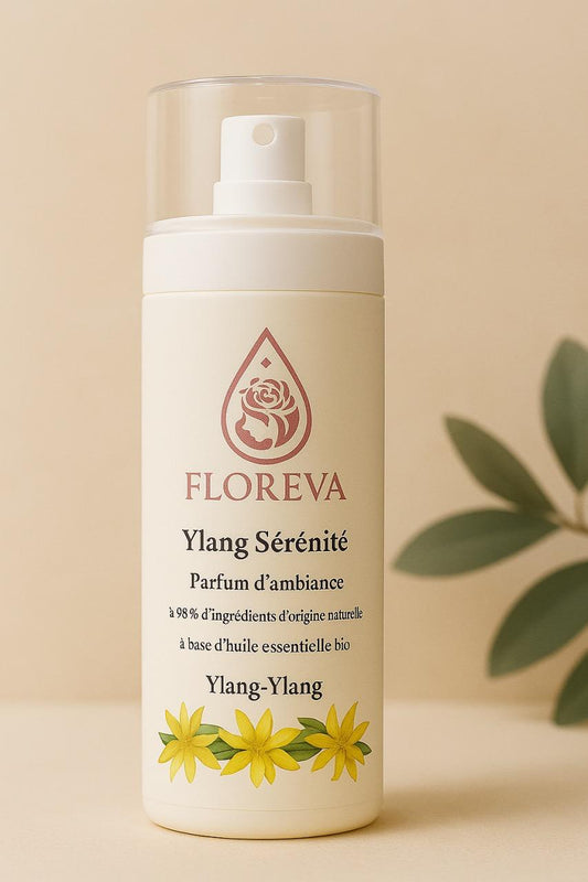 Flacon ylang sérénité FLOREVA – parfum d’ambiance naturel 100 ml